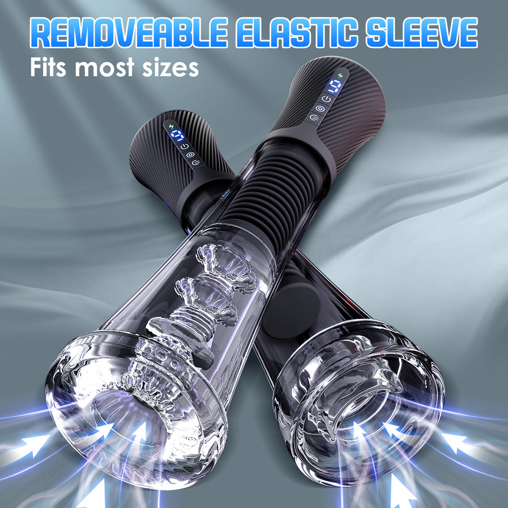 9 Vibration 5 Suction Male Masturbator Penis Pump Glans Trainer with App Control