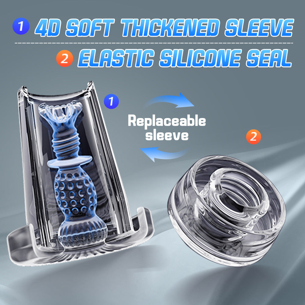 9 Vibration 5 Suction Male Masturbator Penis Pump Glans Trainer with App Control
