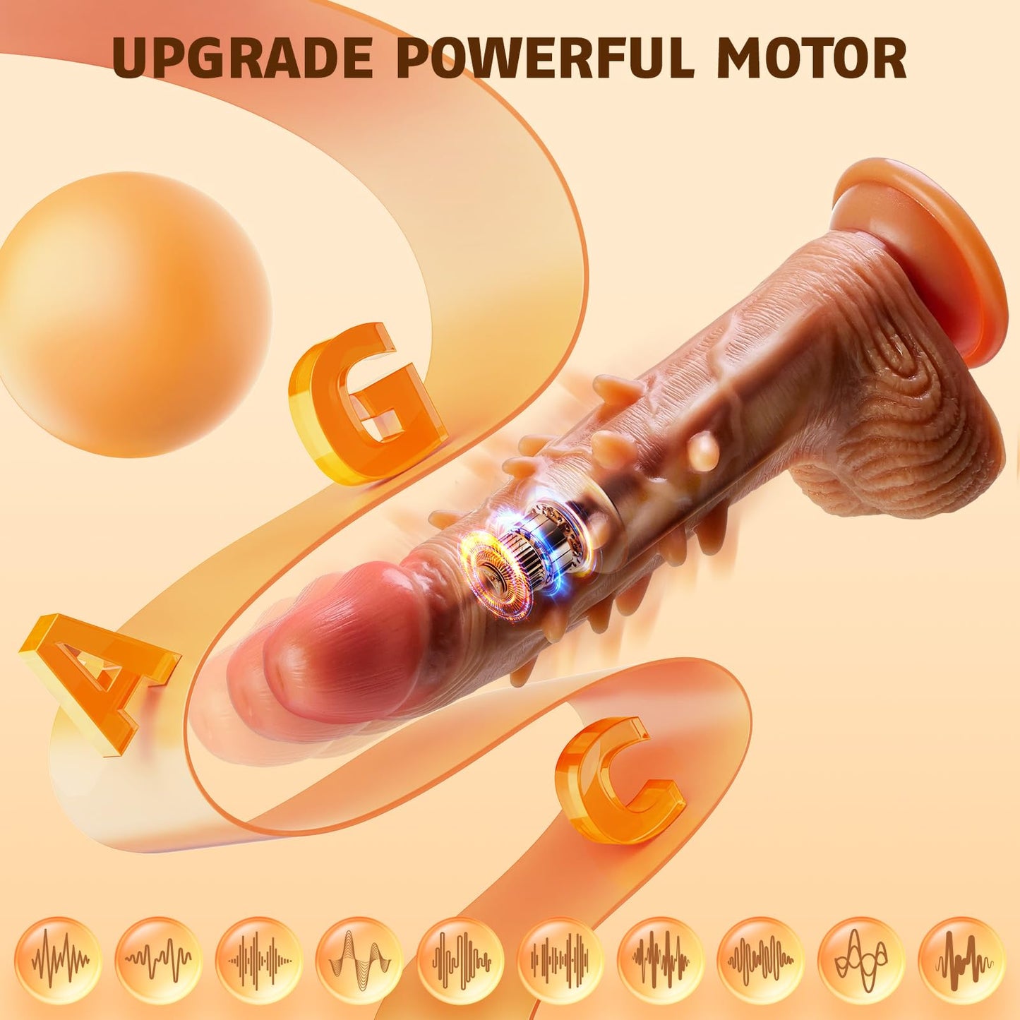 3 Thrusting 9 Vibrating G Spot Anal Stimulation Heating Dildo
