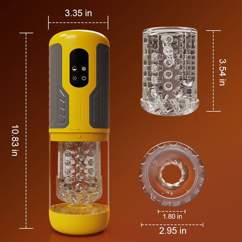 5 IN 1 Licking Massage Thrust Rotation Vibrating Burst Stroker