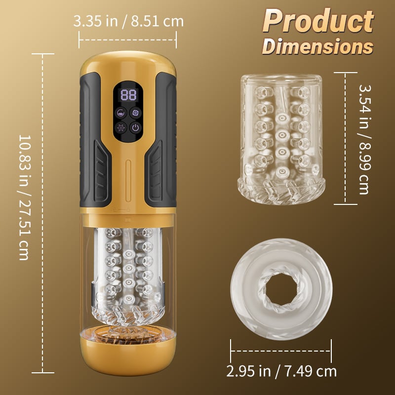5 IN 1 Licking Massage Thrust Rotation Vibrating Burst Stroker