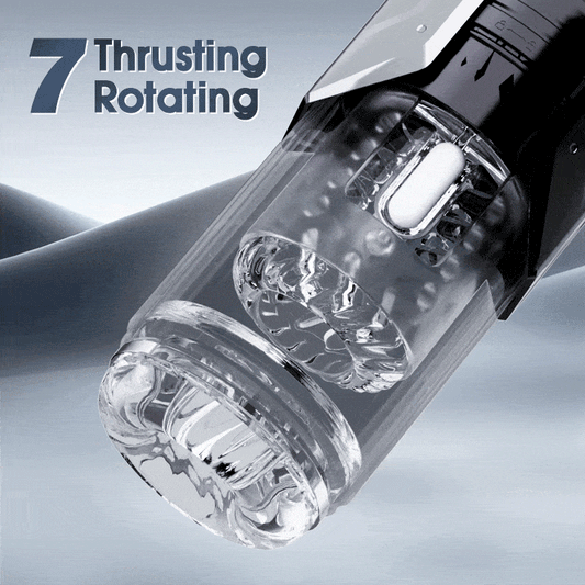 7 Vacuum Sucking for Oral Sex LCD Display Masturbator Sex Toys For Men