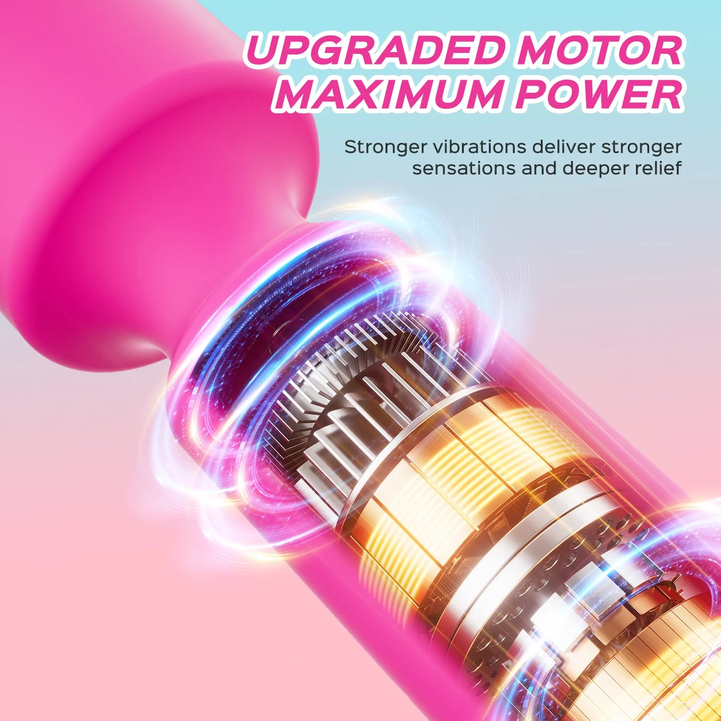 Extra Powerful Wand Massager with LED Display Screen