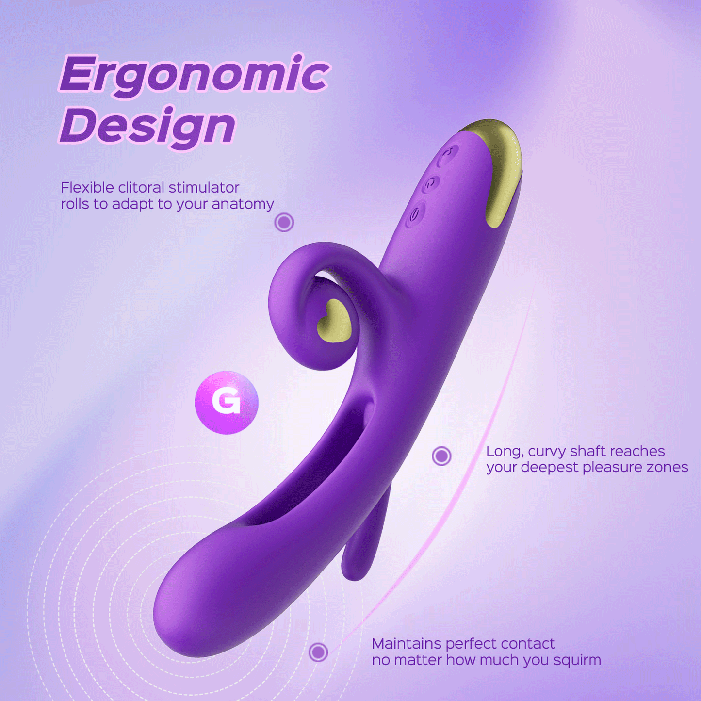 Rabbit Finger Tapping G-Spot Vibrator Clitoral Stimulator