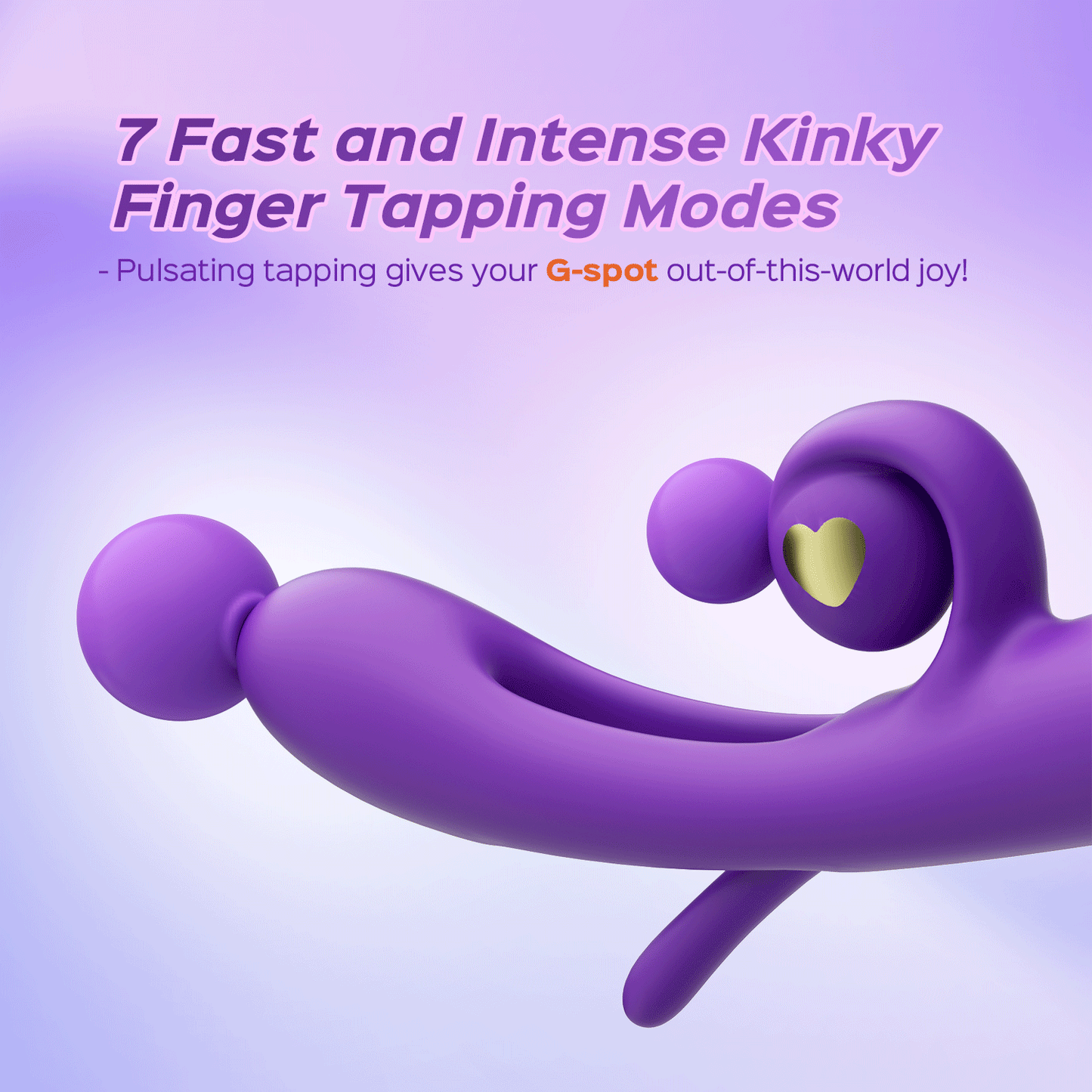 Rabbit Finger Tapping G-Spot Vibrator Clitoral Stimulator