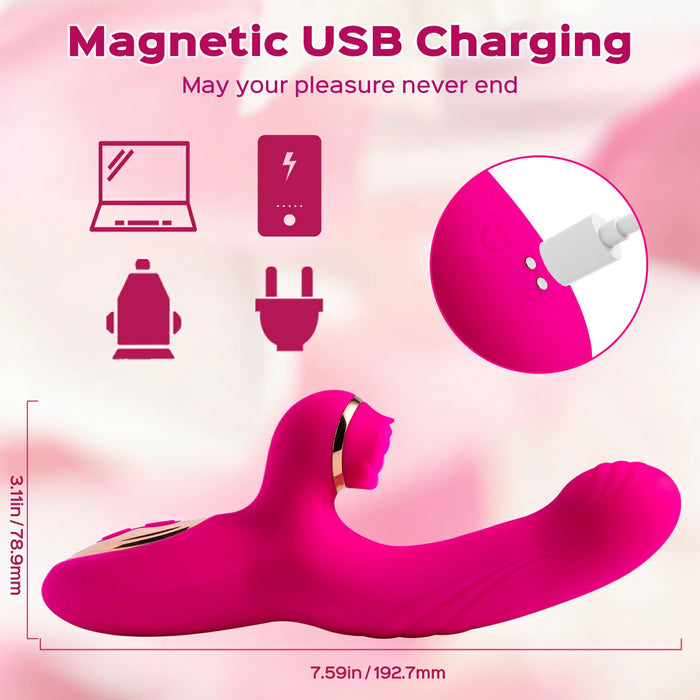 Tapping G-spot Vibrator Pulsing Vibrating Clit Stimulator