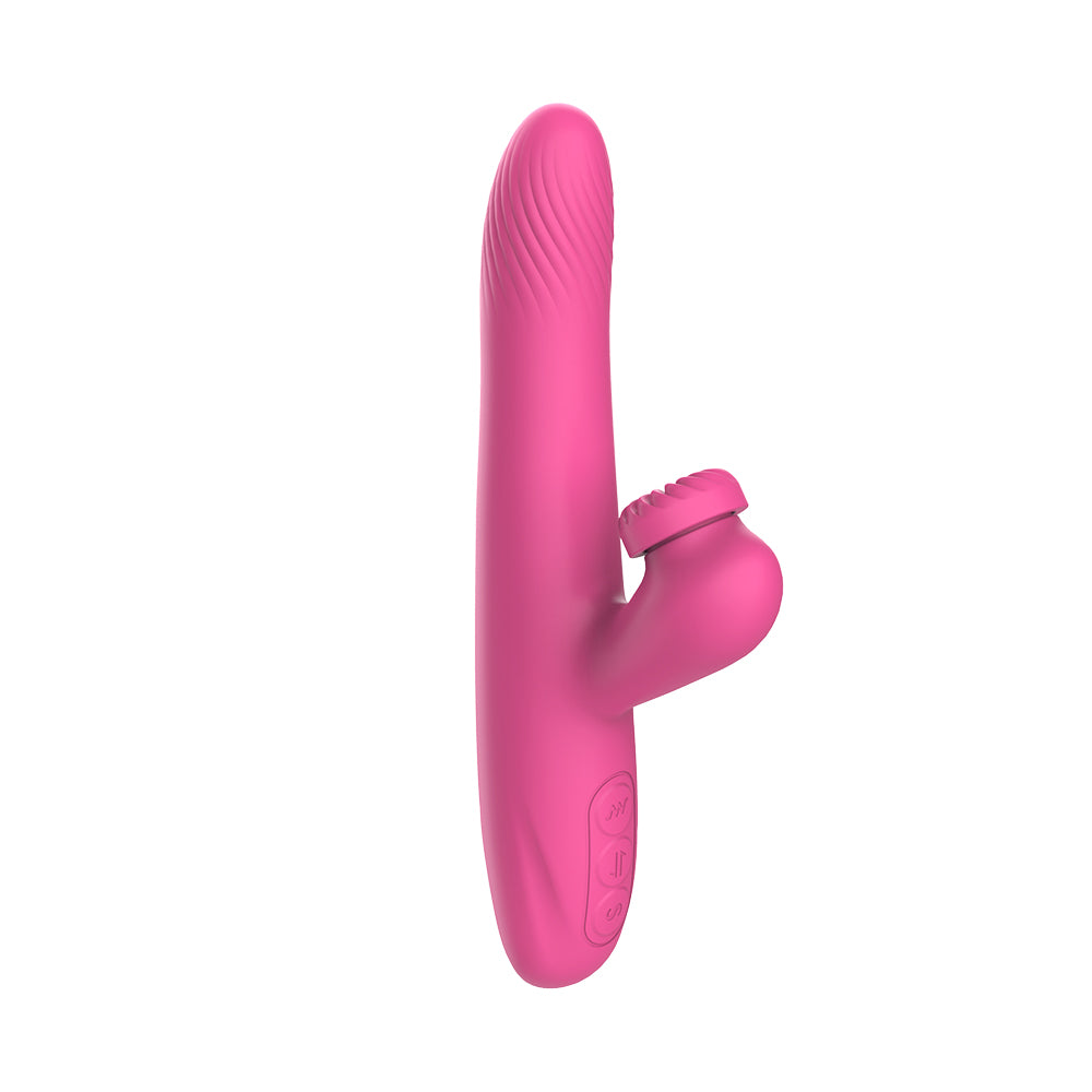 Thrusting G-Spot & Rotating Clitoral Vibrator Dual Stimulator