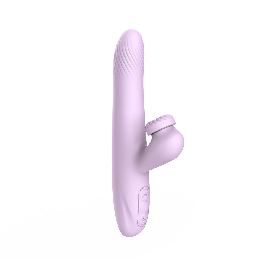 Thrusting G-Spot & Rotating Clitoral Vibrator Dual Stimulator