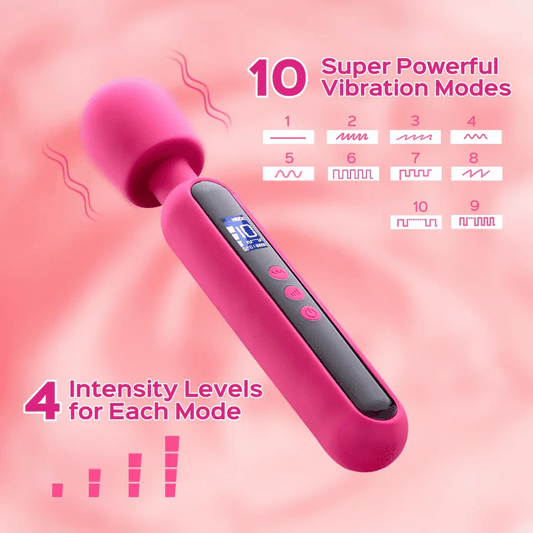 Extra Powerful Wand Massager with LED Display Screen