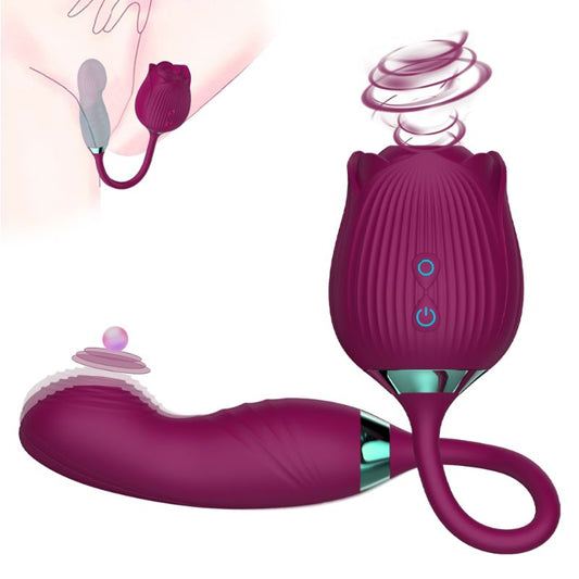 10 Sucking 10 Vibration Modes G Spot Rose Toy Clitoral Vibrator