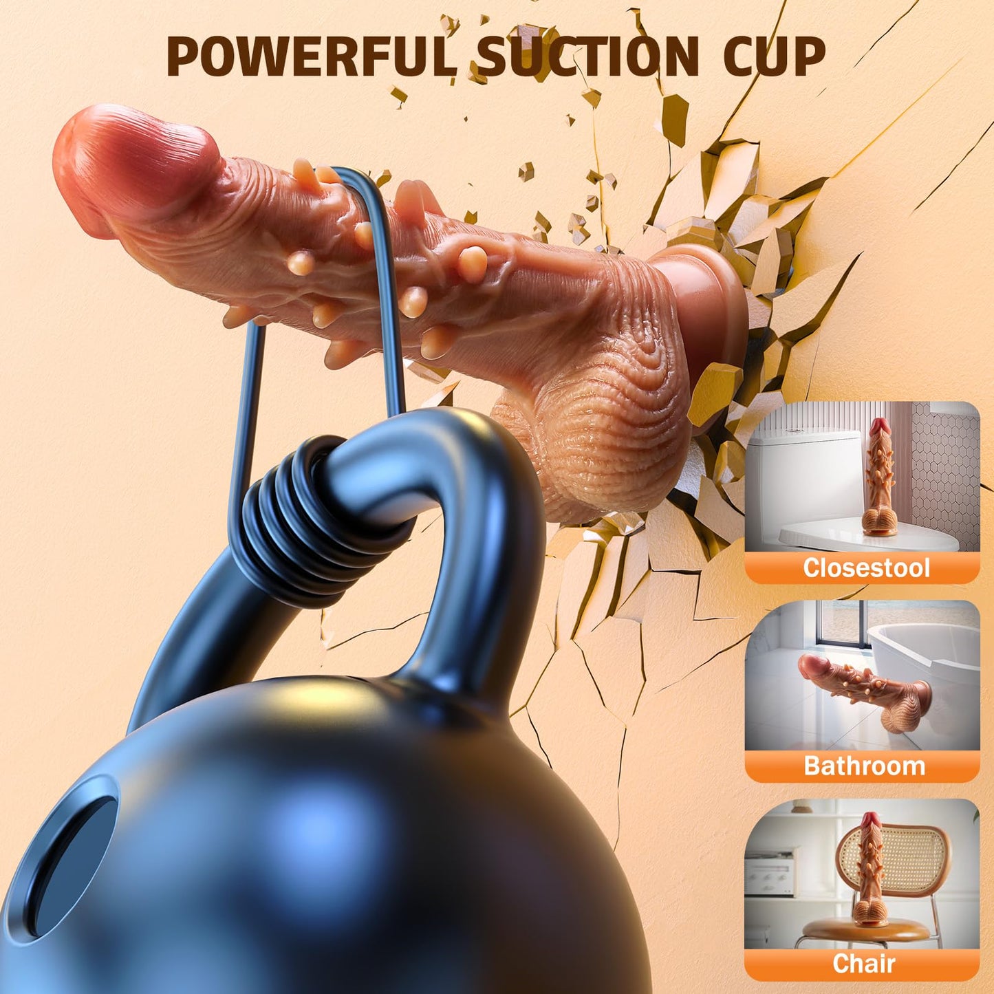 3 Thrusting 9 Vibrating G Spot Anal Stimulation Heating Dildo