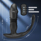 3 Thrusting & 12 Vibrating Dual Cock Rings Prostate Massager