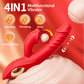 4-in-1 Thrusting G-Spot Vibrator with Clitoral Tongue Stimulation