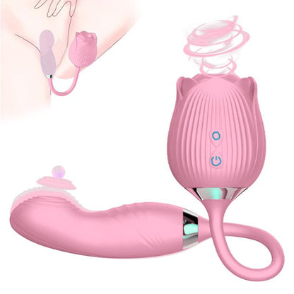 10 Sucking 10 Vibration Modes G Spot Rose Toy Clitoral Vibrator