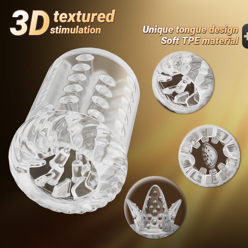 5 IN 1 Licking Massage Thrust Rotation Vibrating Burst Stroker