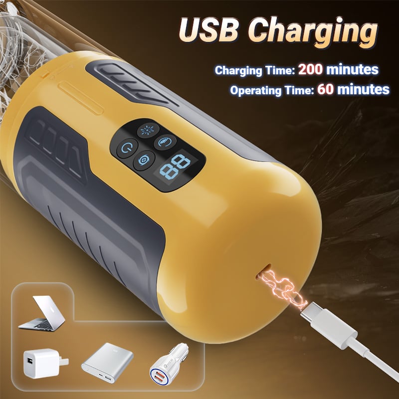 5 IN 1 Licking Massage Thrust Rotation Vibrating Burst Stroker