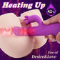 7 Rotating 3 Vibration Telescopic Heating Vibrator for Clitoral and G-spot Stimulation