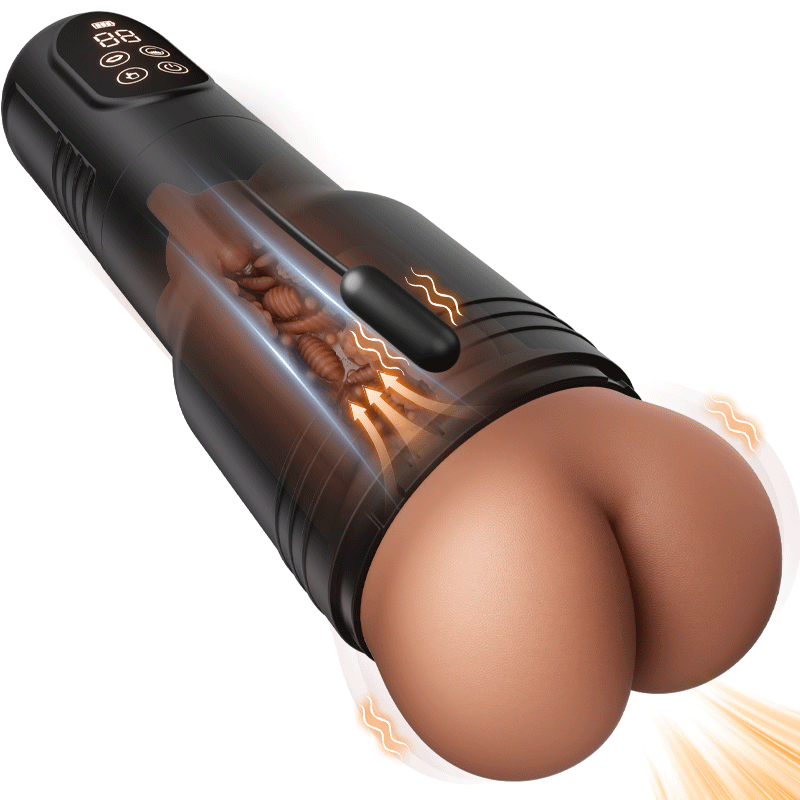 7 Suction & 7 Vibration Realistic Hip-Shaped Male Masturbator Cup