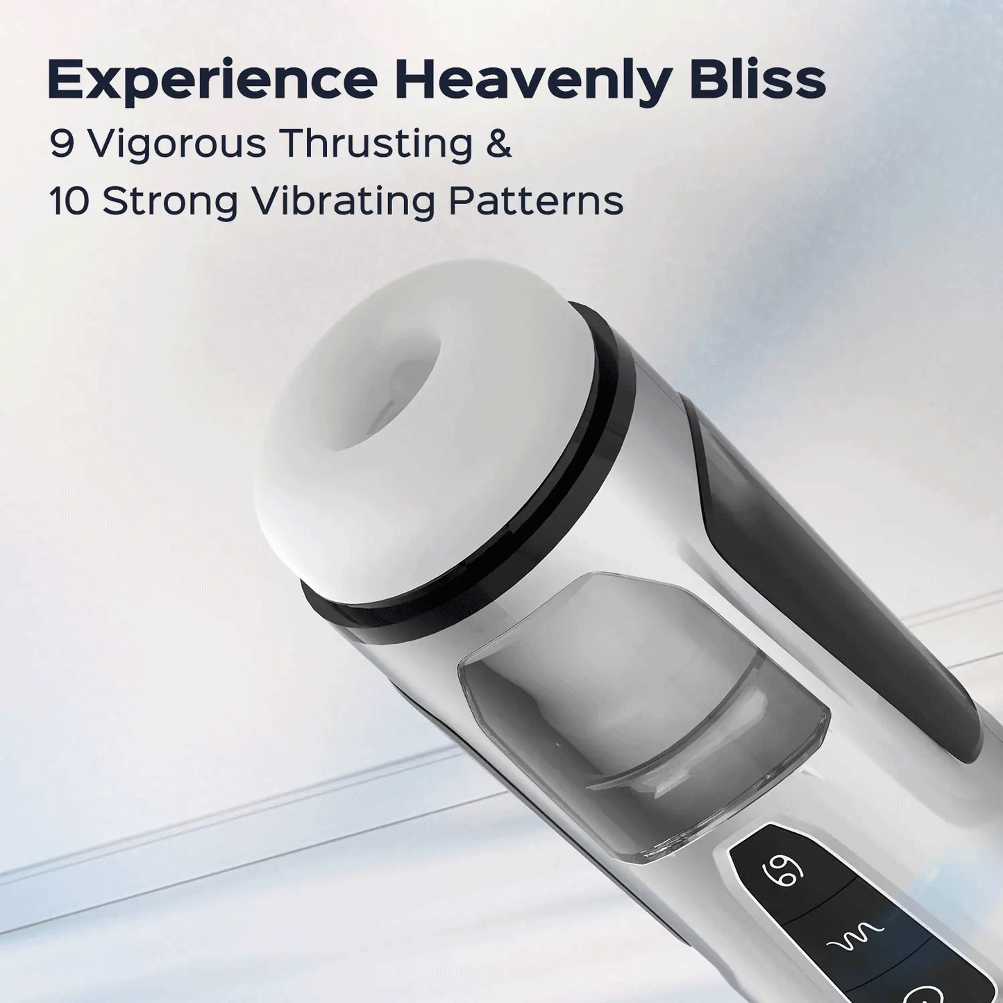 9 Thrusting 10 Vibration Modes Automatic Male Masturbator with Heating