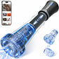 Sexual product with blue and black design, smartphone app interface on the left.