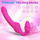 9 Vibrations Double-ended  Strapless Strap on Dildo Vibrator