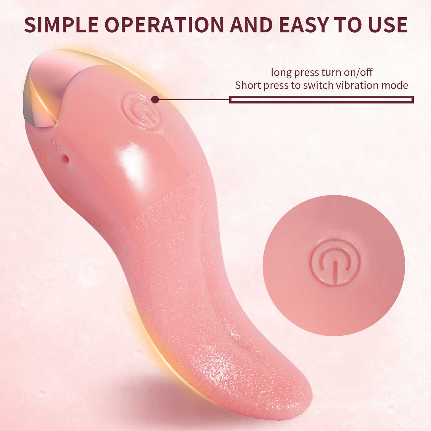 10 Vibrating 7 Tongue Licking G-Spot A-Spot U-Spot Stimulator