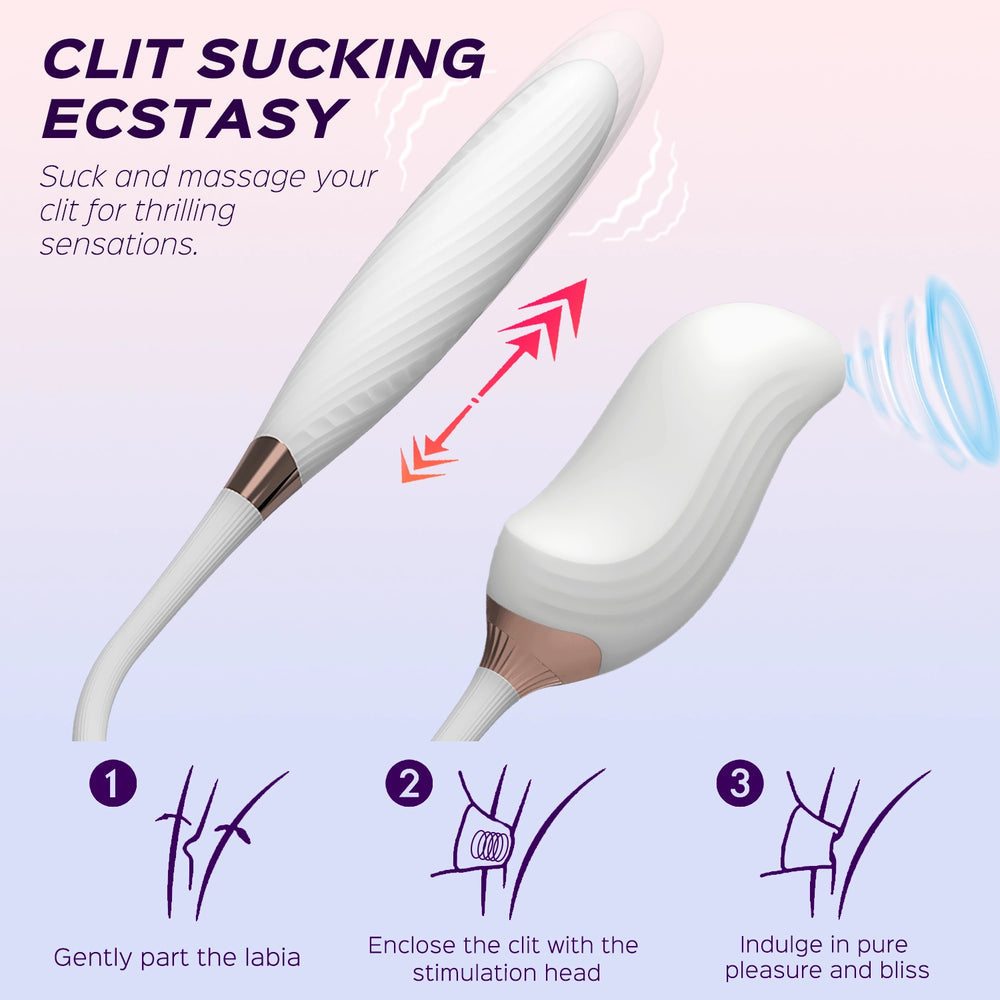 Clit Sucking Stimulator Pulsating G-spot Vibrator