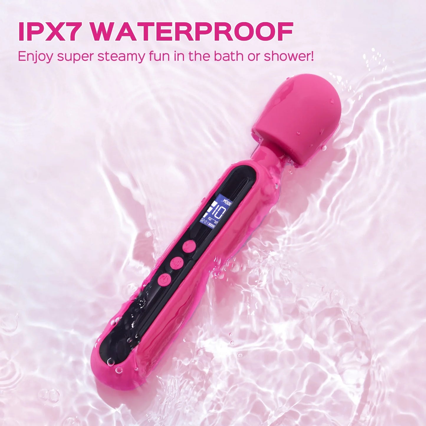 Extra Powerful Wand Massager with LED Display Screen