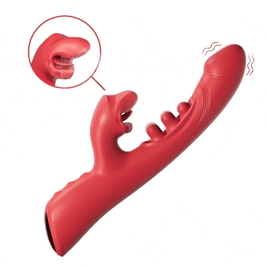 G-Spot Vibrator with 9 Tapping Rhythms & 8 Licking Vibration Modes