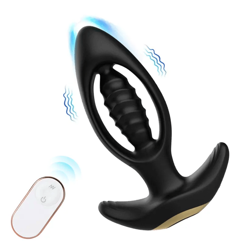 Hollow Vibrating Butt Plug Prostate Massager