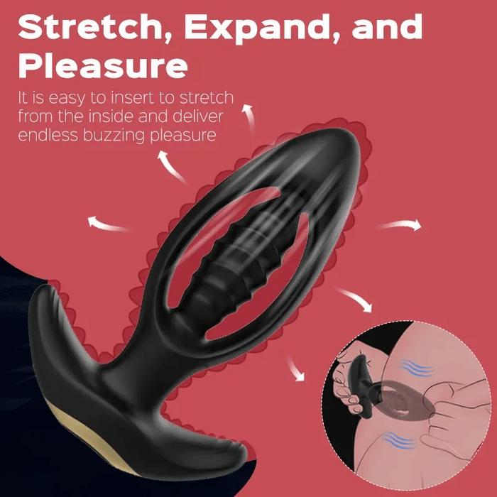 Hollow Vibrating Butt Plug Prostate Massager