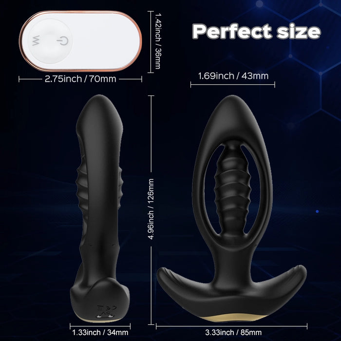 Hollow Vibrating Butt Plug Prostate Massager