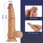 Length-adjustable 6 Thrusting 10 Vibrating Heating LifeLike Dildo
