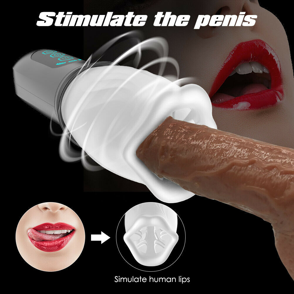 Lifelike Automatic Rotating Bare Sleeve Oral Sex Masturbator