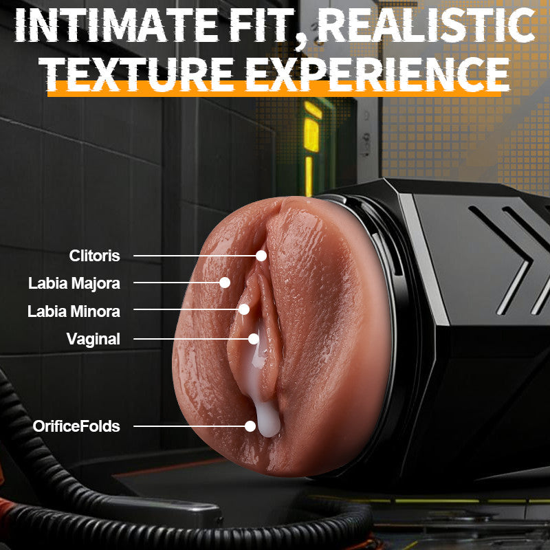 Masturbator with 5 Suction Levels & 9 Vibration Modes – Realistic Riding & Squeezing