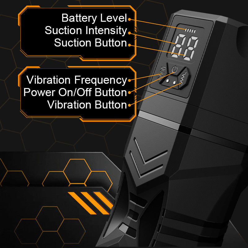 Masturbator with 5 Suction Levels & 9 Vibration Modes – Realistic Riding & Squeezing