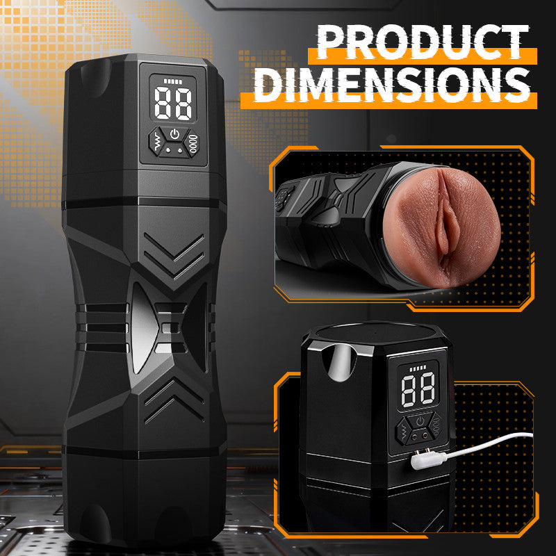 Masturbator with 5 Suction Levels & 9 Vibration Modes – Realistic Riding & Squeezing