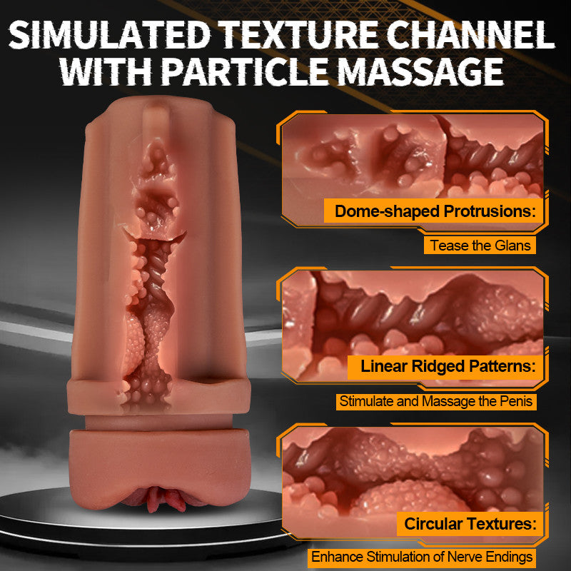 Masturbator with 5 Suction Levels & 9 Vibration Modes – Realistic Riding & Squeezing