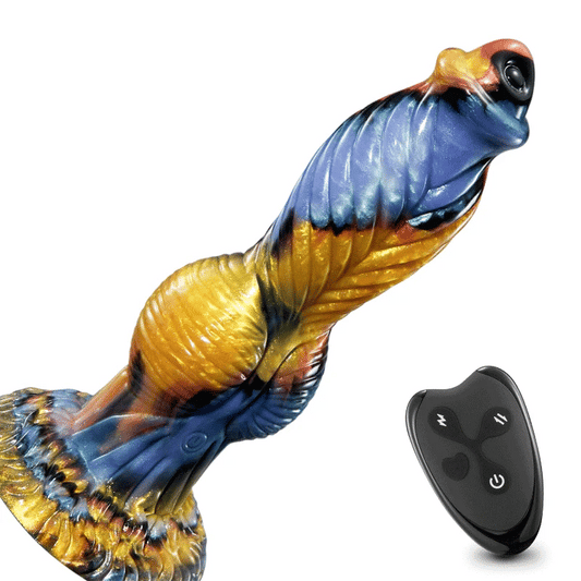 Phoenix Animal Texture 7 Thrusting Vibrating Big Sucker Monster Dildo 10.23 Inch