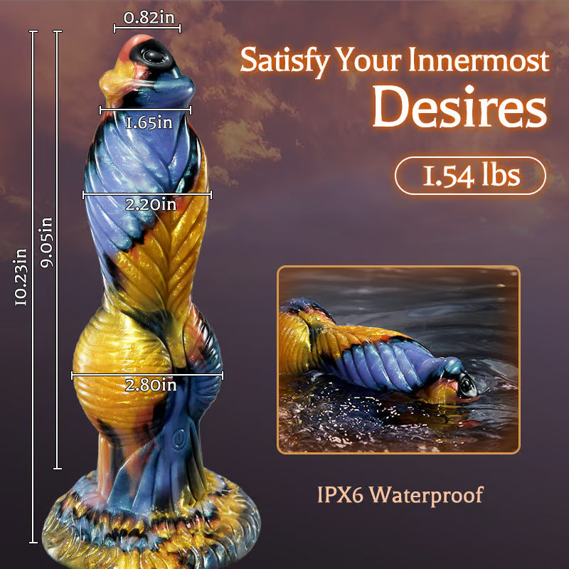 Phoenix Animal Texture 7 Thrusting Vibrating Big Sucker Monster Dildo 10.23 Inch