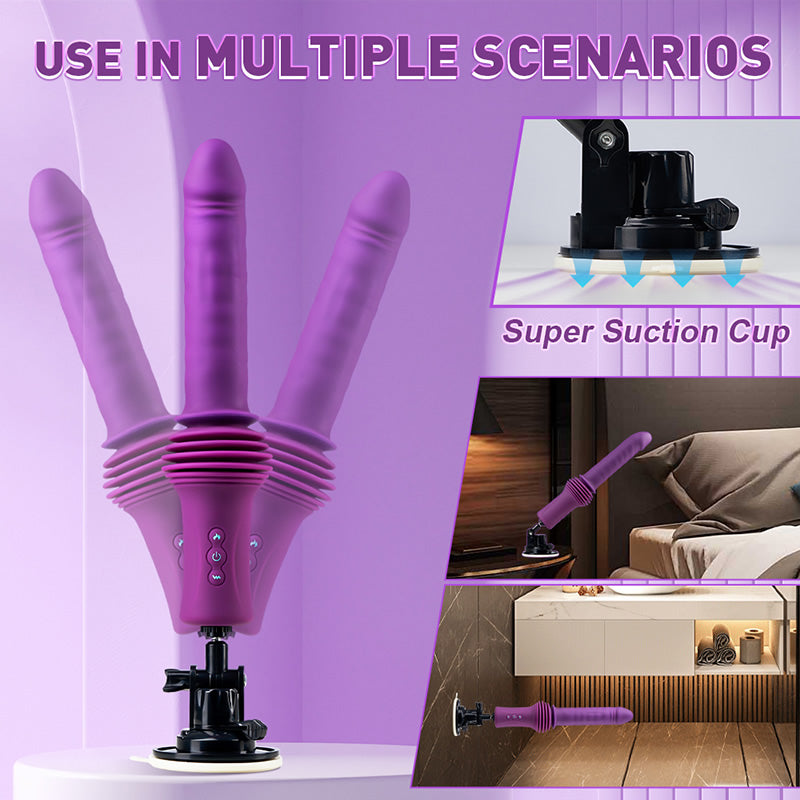 Powerful 3-IN-1 Heating Thrusting Vibrating Dildo