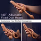 Rabbit Ear Double Ended 9 Vibrating Telescopic Strap On Adjustable Lifelike Dildos