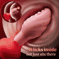 Smart Tongue-Shaped Anal Plug with 360° Rotation & App Remote Control
