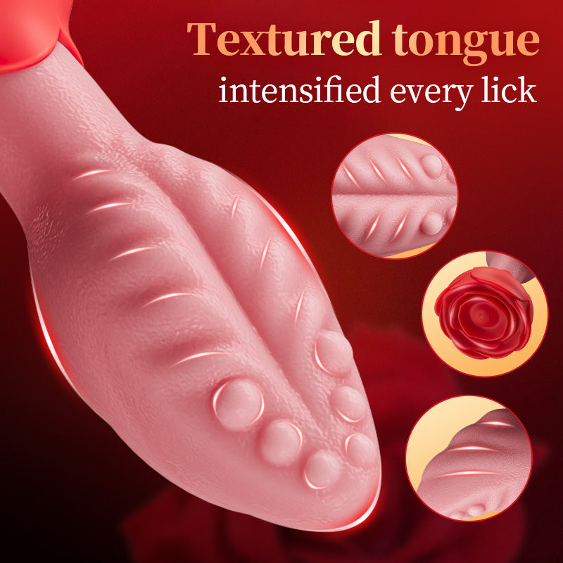Smart Tongue-Shaped Anal Plug with 360° Rotation & App Remote Control