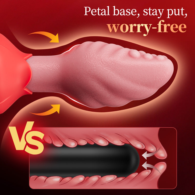 Smart Tongue-Shaped Anal Plug with 360° Rotation & App Remote Control