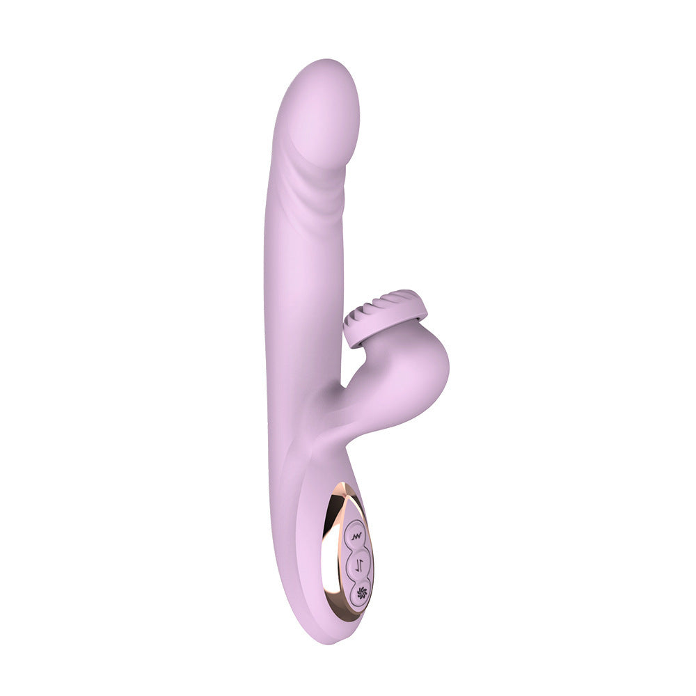Thrusting G-Spot & Rotating Clitoral Vibrator Dual Stimulator
