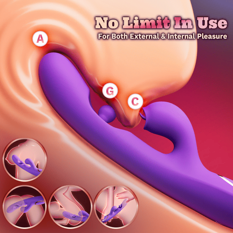 Tongue Licking Clitoral Stimulator Vibrator With 360° Rotation Rubbing Ball