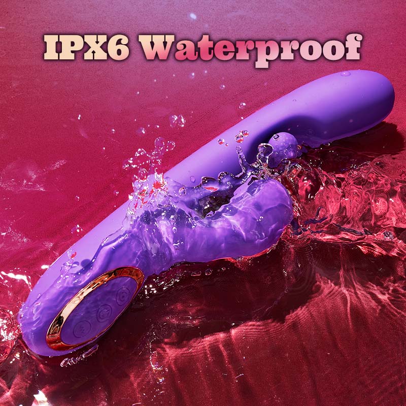 Tongue Licking Clitoral Stimulator Vibrator With 360° Rotation Rubbing Ball