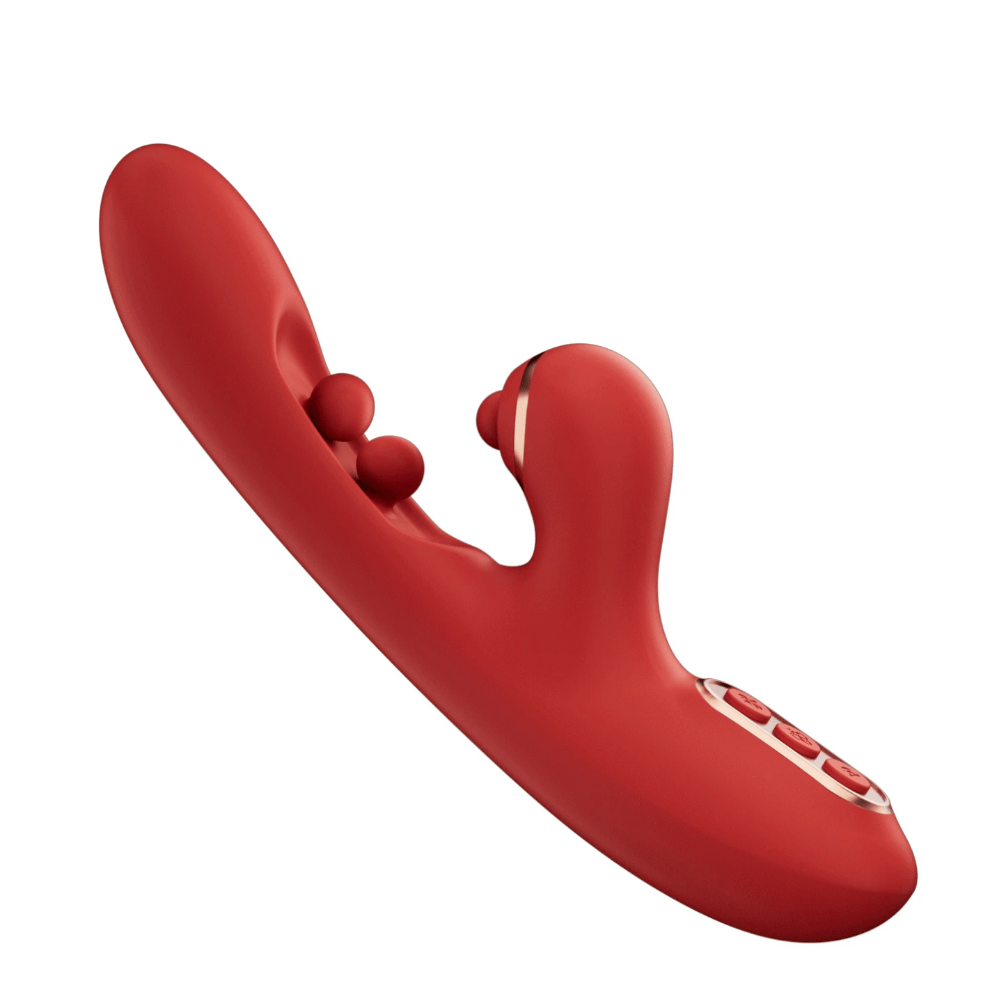 Twin Ball Wiggling G-Spot Vibrator with 10 Speeds & Tapping Modes