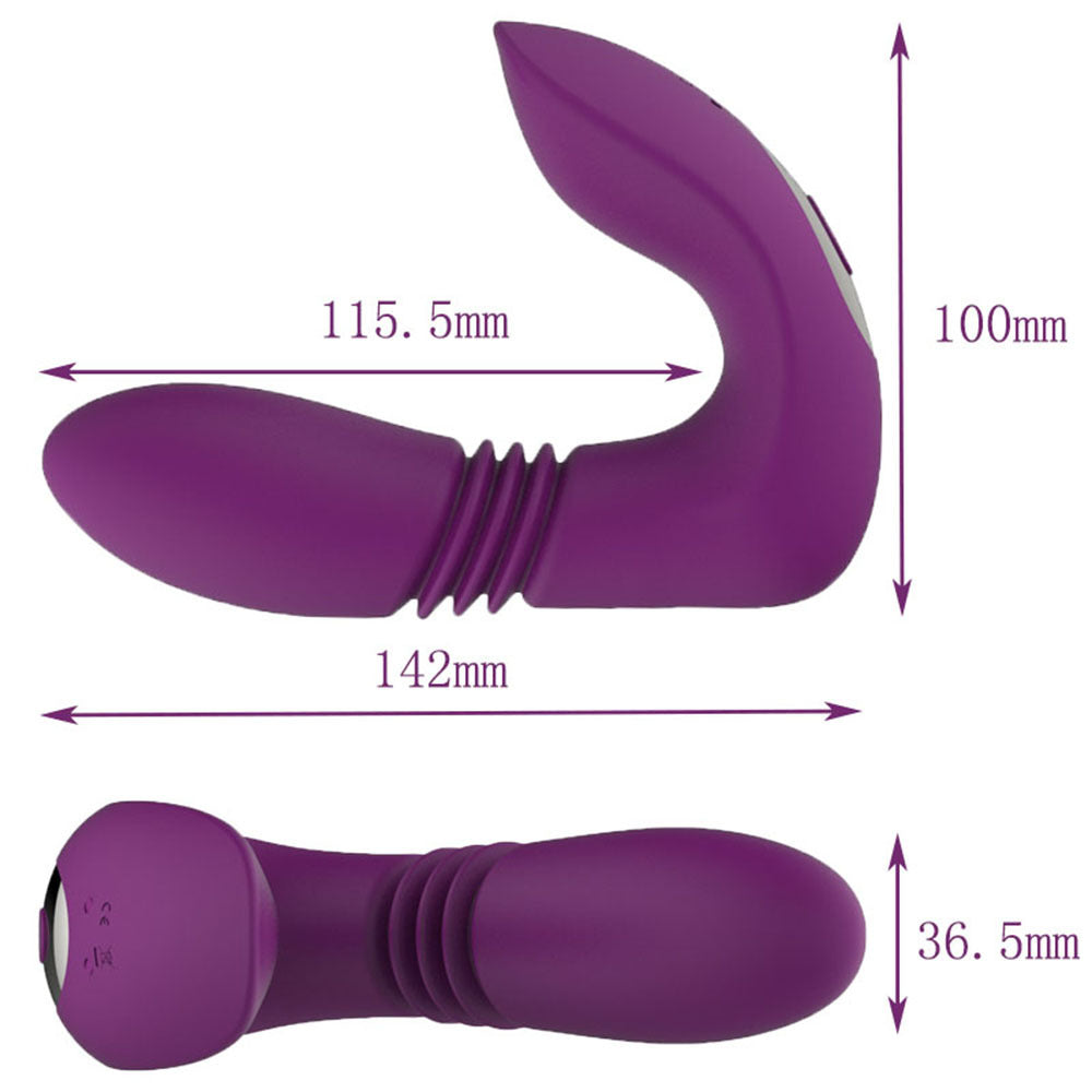 Unisex Super Powerful 12 Vibrating 3 Thrusting Stimulator.